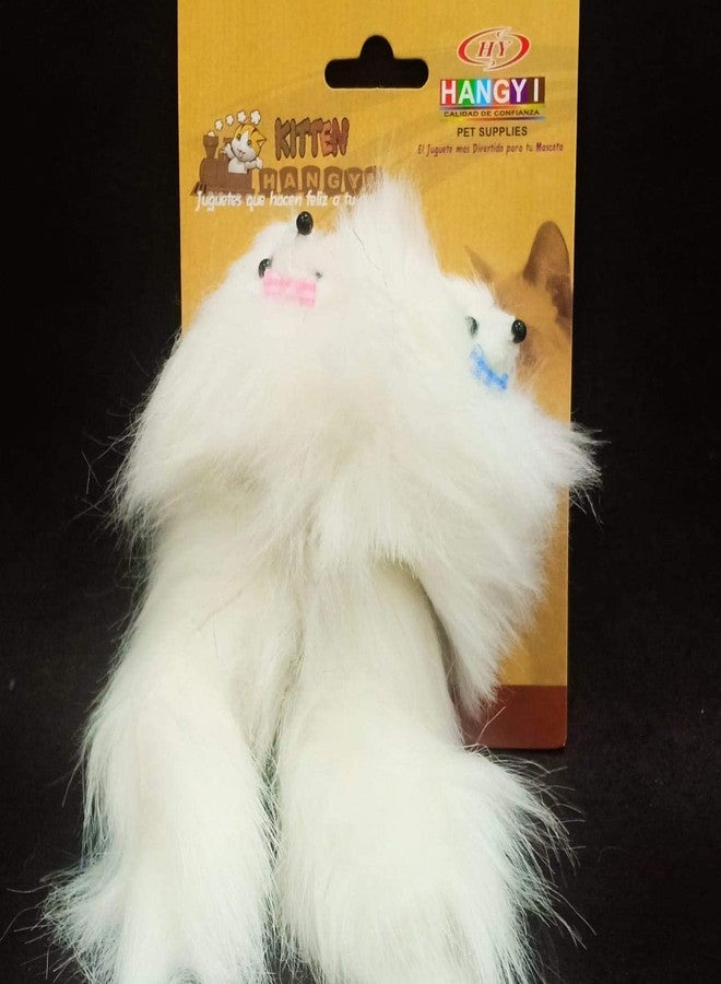 Pups&Pets لعبة قطط على شكل فأر متعدد الألوان من الفرو الحقيقي من Pups&pets - قطعتان - Image 3